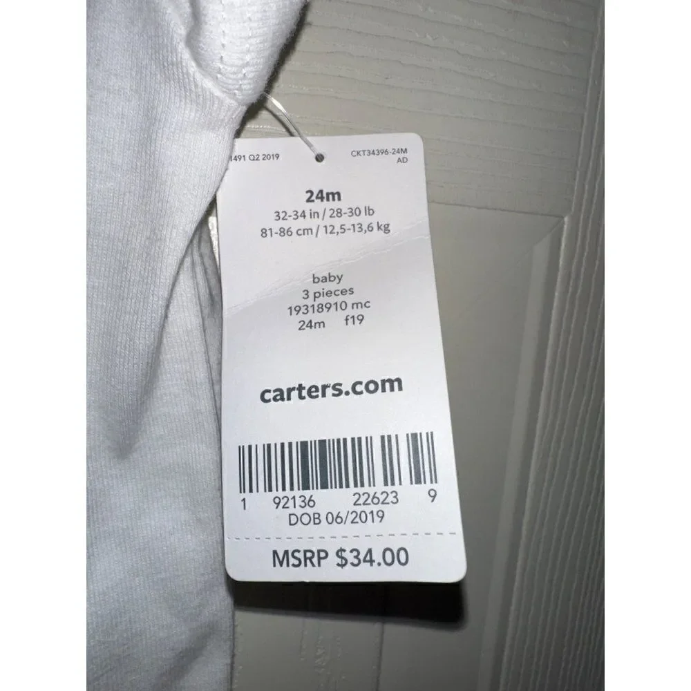 Carters “Always Happy” 24M Onsie With Animals‎ Easter Bunny Rabbit